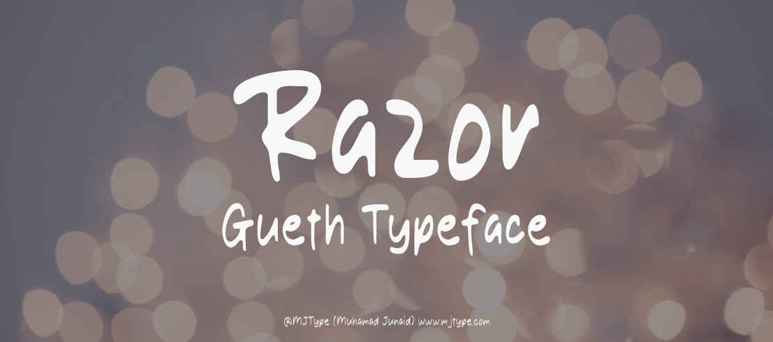 Razor Gueth Font