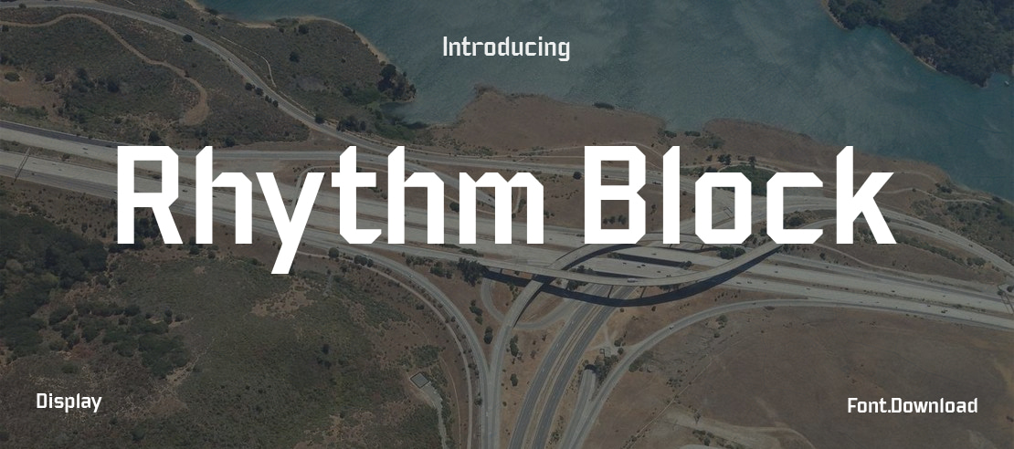 Rhythm Block Font