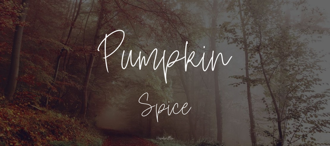 Pumpkin Spice Font