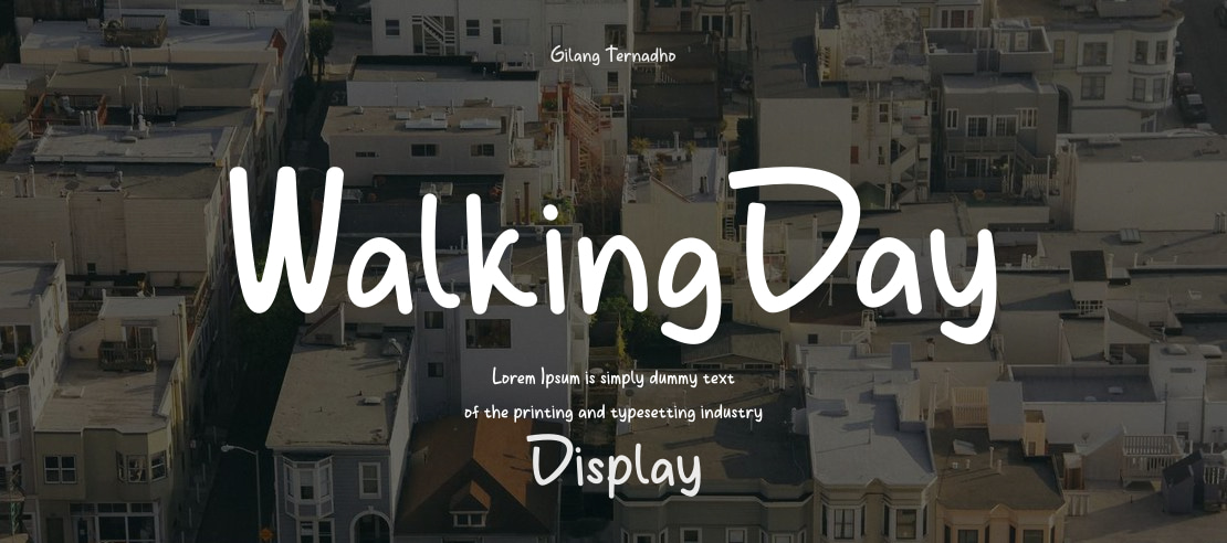 WalkingDay Font