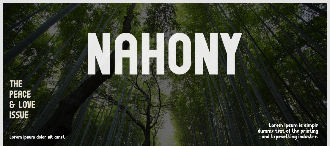 NAHONY Font