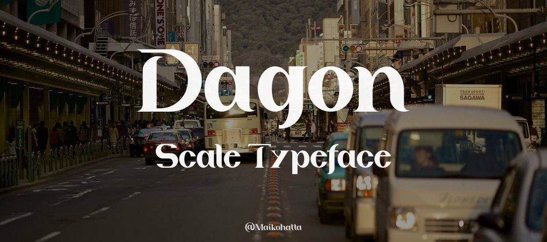 Dagon Scale Font