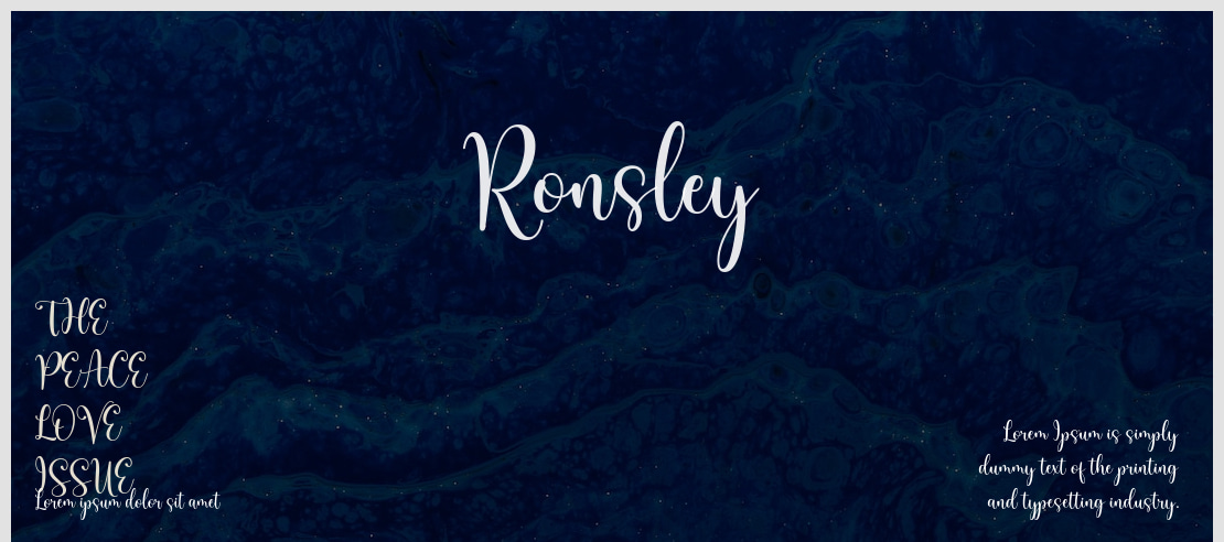 Ronsley Font