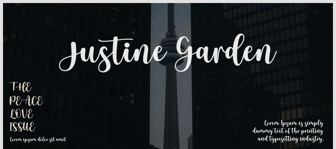 Justine Garden Font