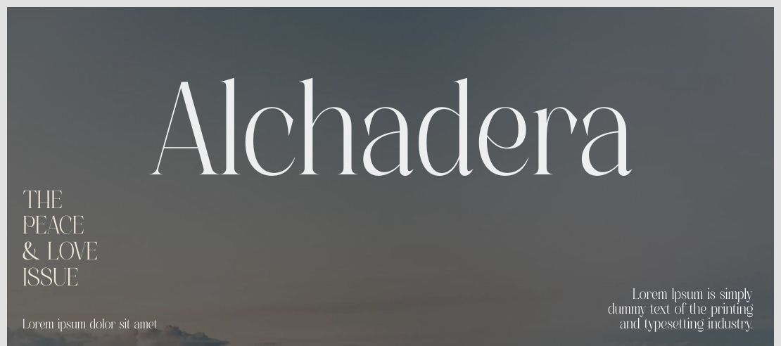 Alchadera Font