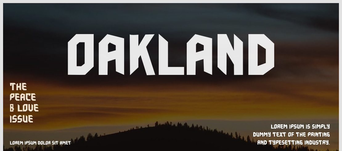 Oakland Font