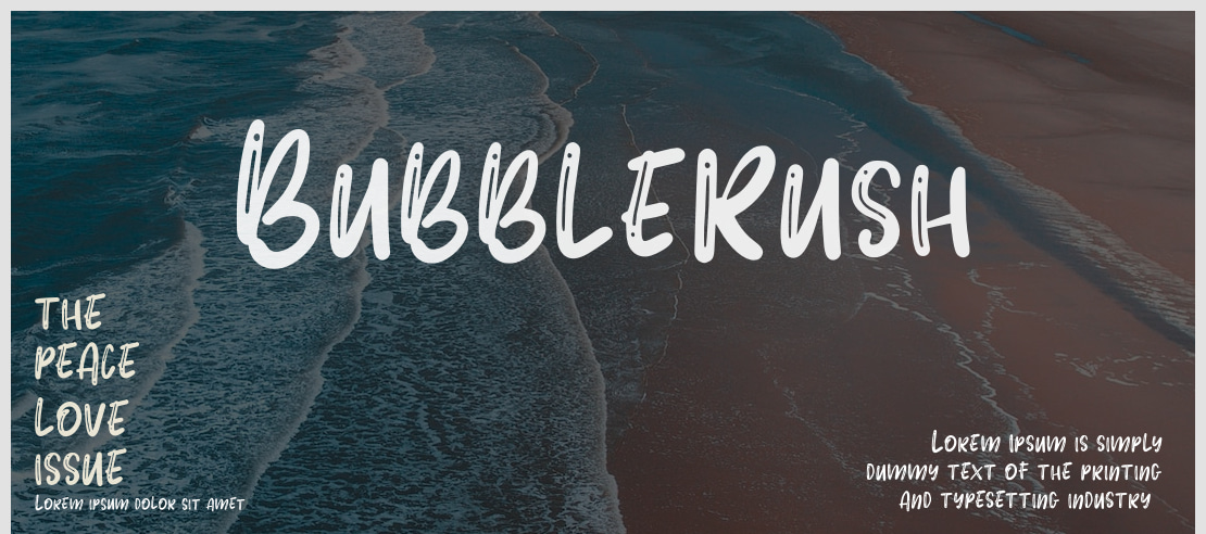 BubbleRush Font