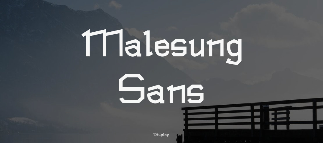 Malesung Sans Font