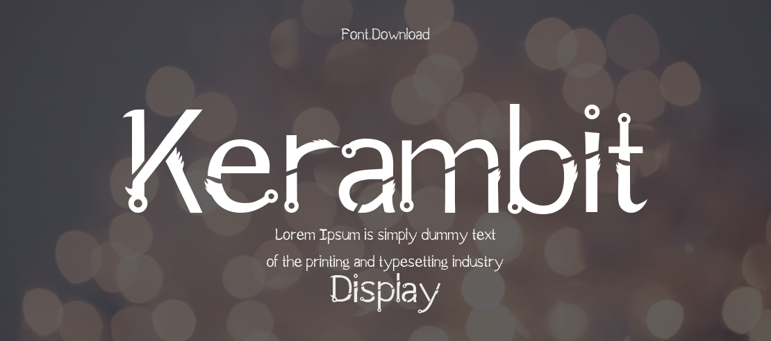 Kerambit Font