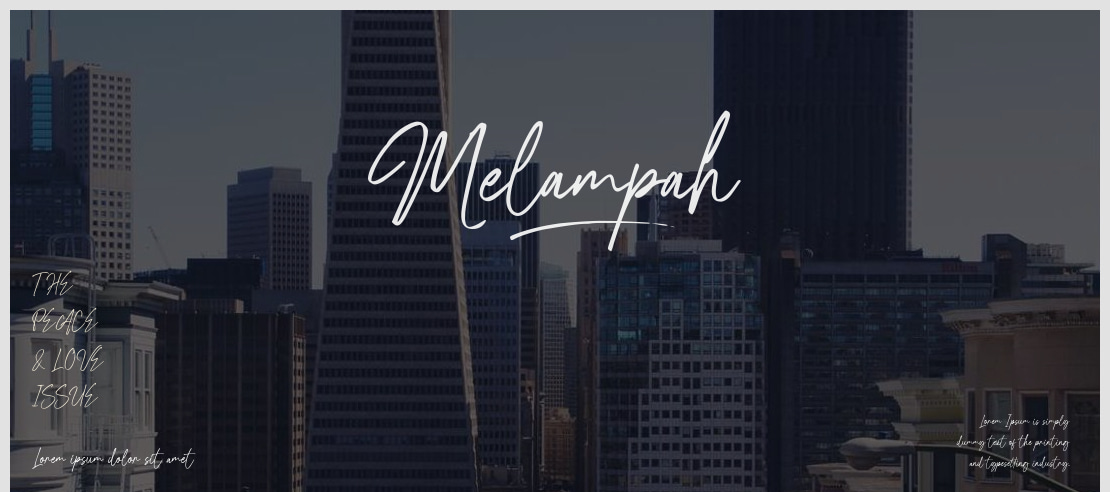 Melampah Font