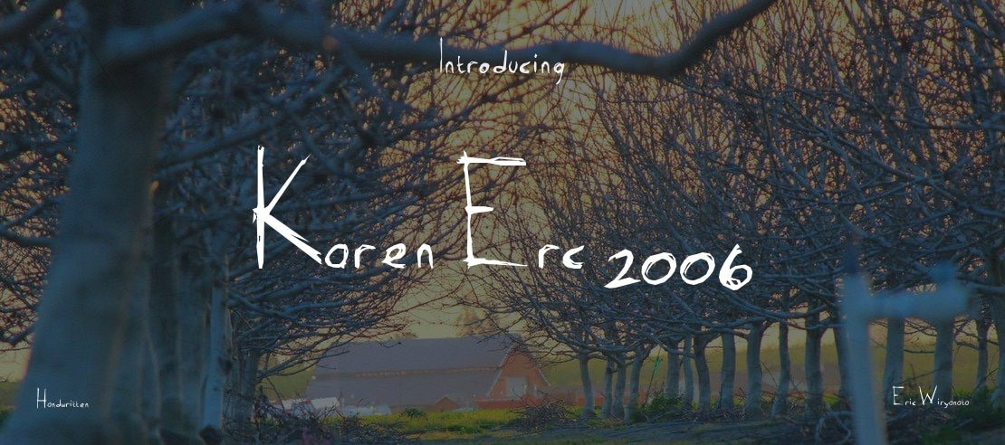 Karen Erc 2006 Font