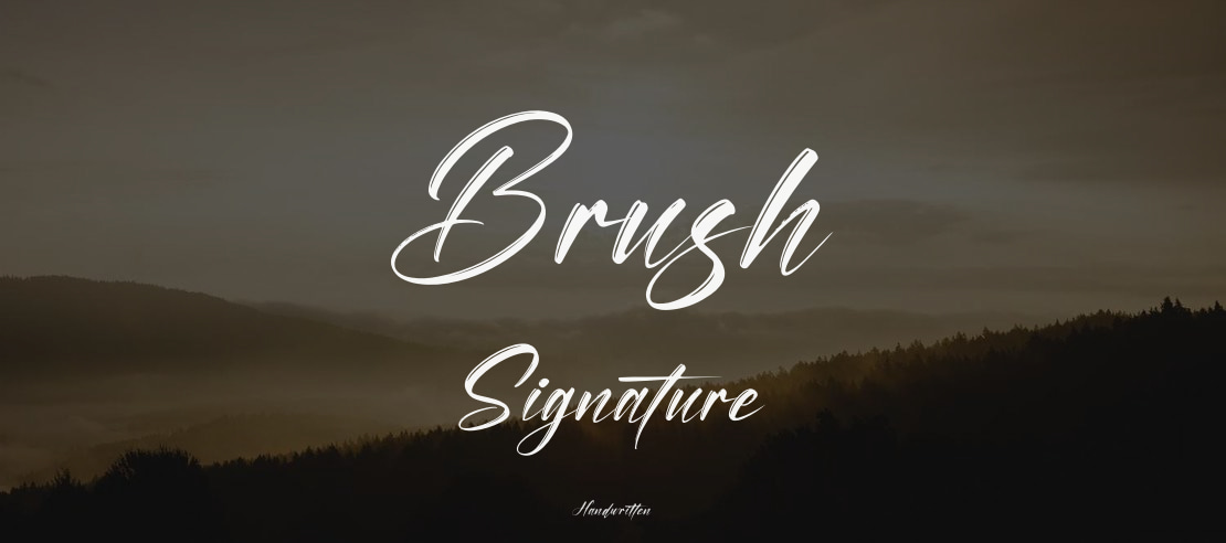 Brush Signature Font