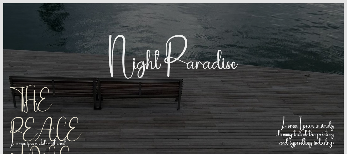 Night Paradise Font