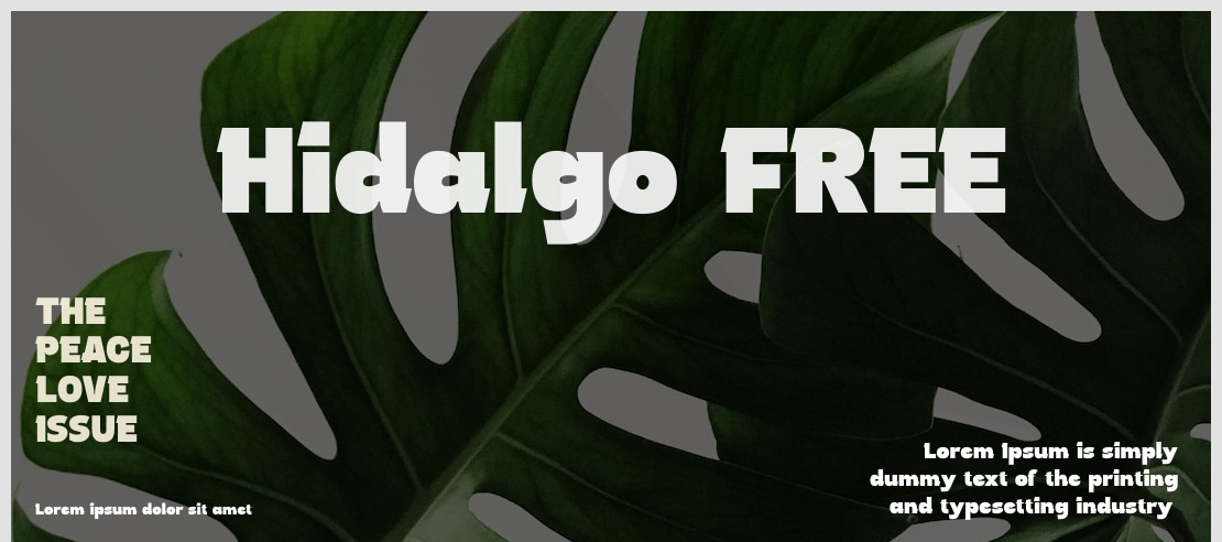 Hidalgo FREE Font