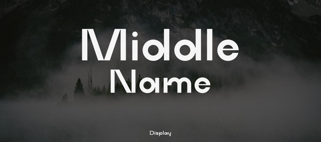Middle Name Font