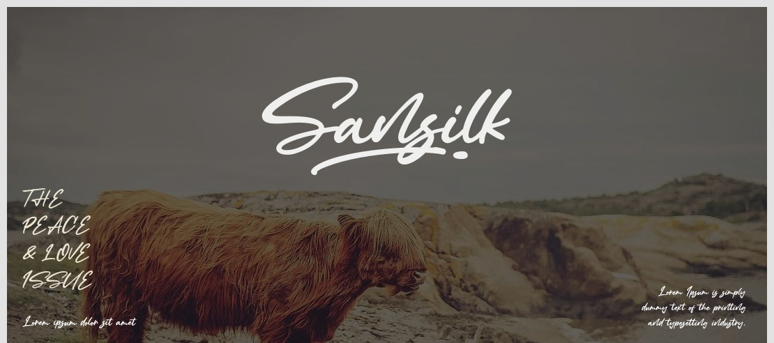 Sansilk Font