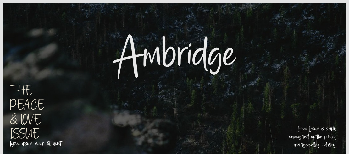 Ambridge Font