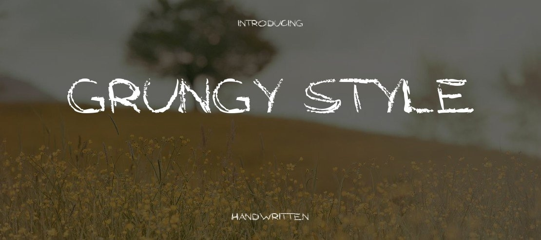 Grungy Style Font