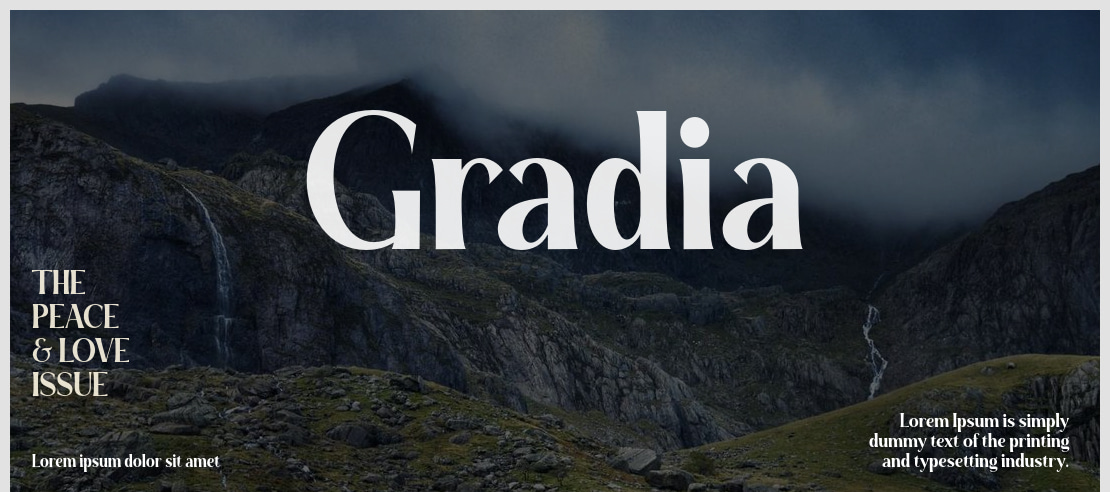 Gradia Font