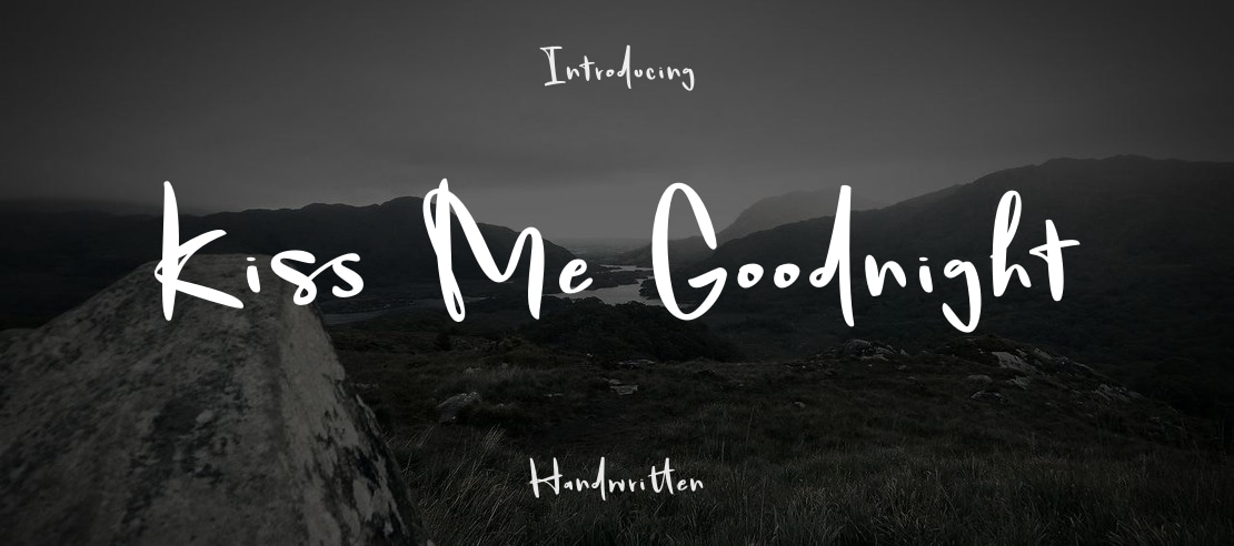 Kiss Me Goodnight Font