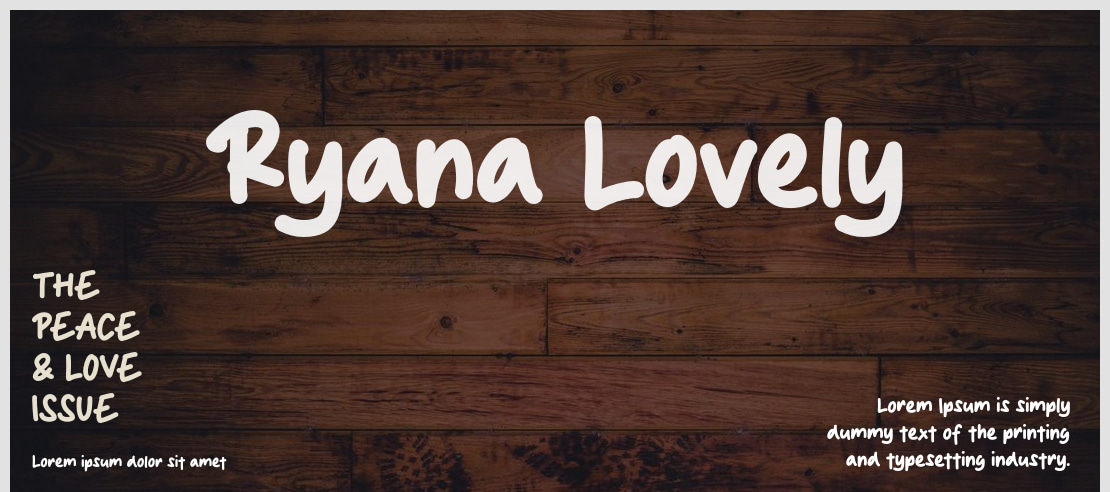 Ryana Lovely Font