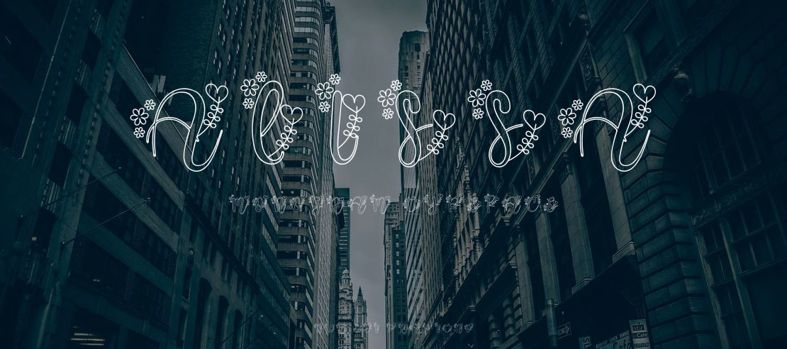 Alissa Monogram Font