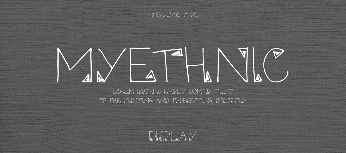 Myethnic Font