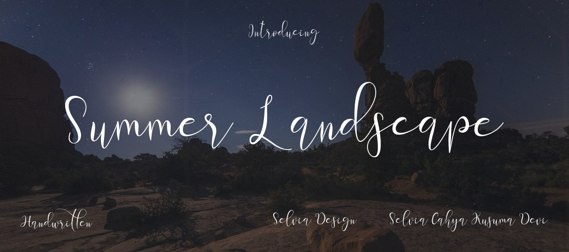 Summer Landscape Font