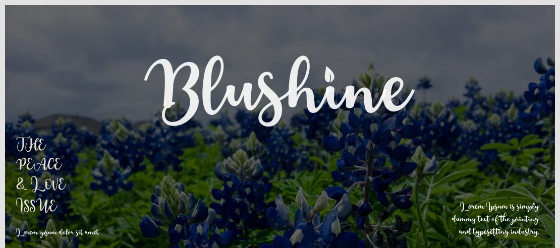 Blushine Font