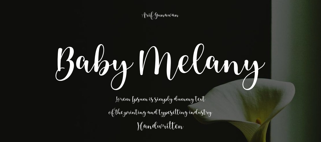 Baby Melany Font