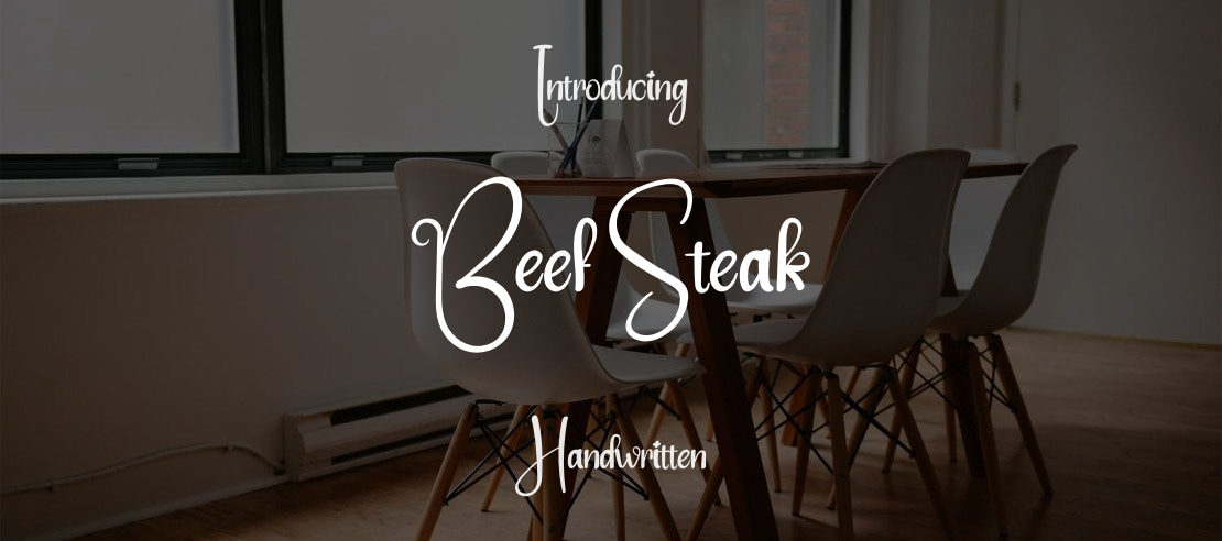 Beef Steak Font